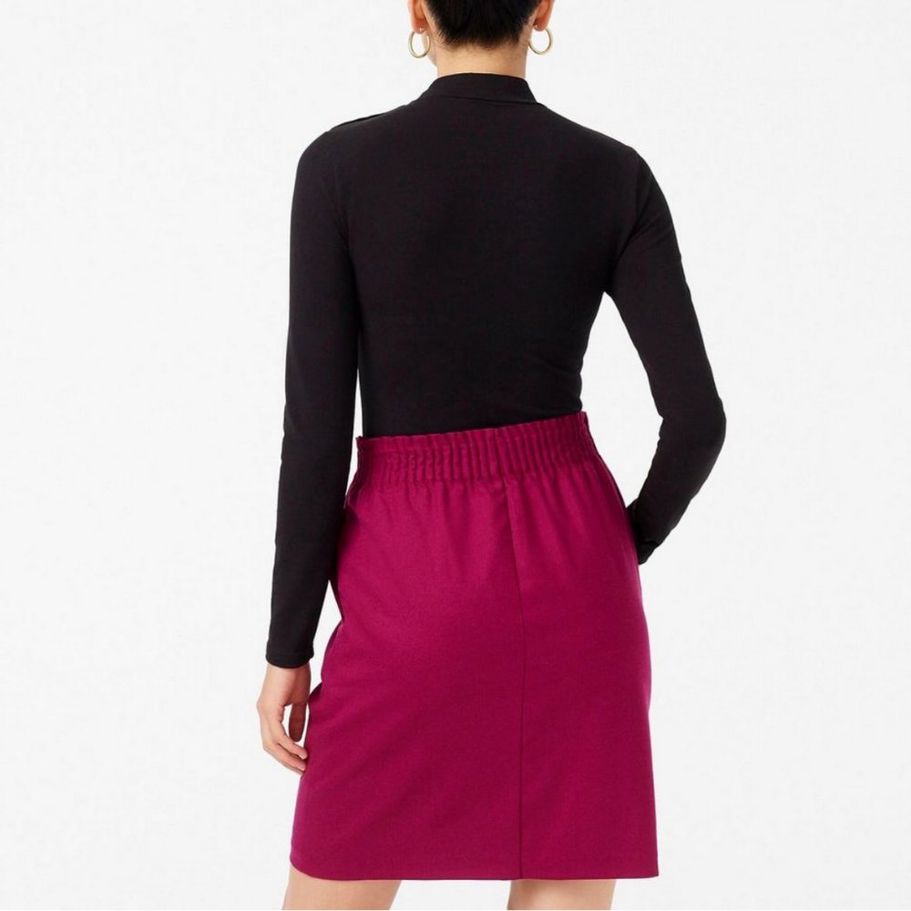 J.CREW BLACK BUTTON SHOULDERS MOCK NECK BODYSUIT - Picture 4 of 4